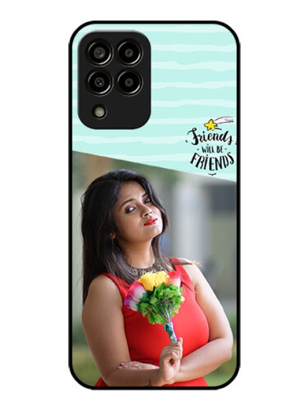 Custom Galaxy m33-5g 5G Custom Glass Phone Case - Friends Picture Icon Design