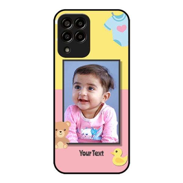 Galaxy m33-5g 5G Photo Printing on Glass Case - Kids 2 Color Design