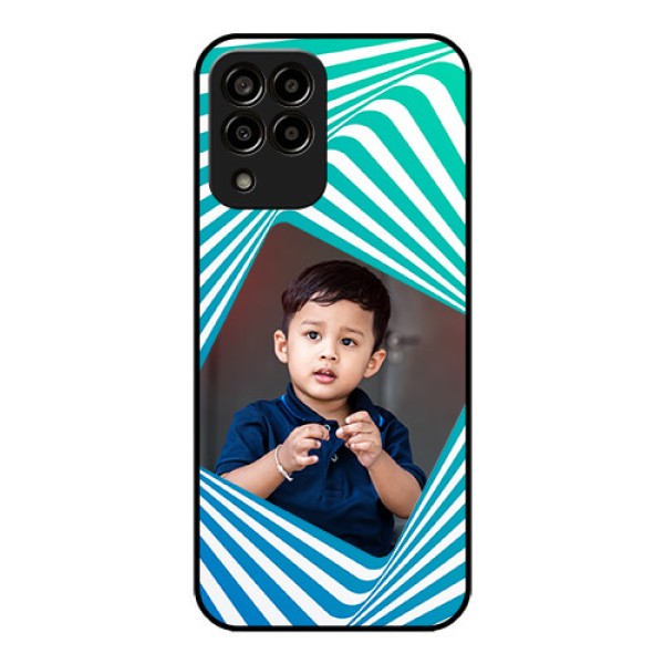 Galaxy m33-5g 5G Personalized Glass Phone Case - Abstract Spiral Design