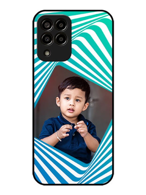 Custom Galaxy m33-5g 5G Personalized Glass Phone Case - Abstract Spiral Design