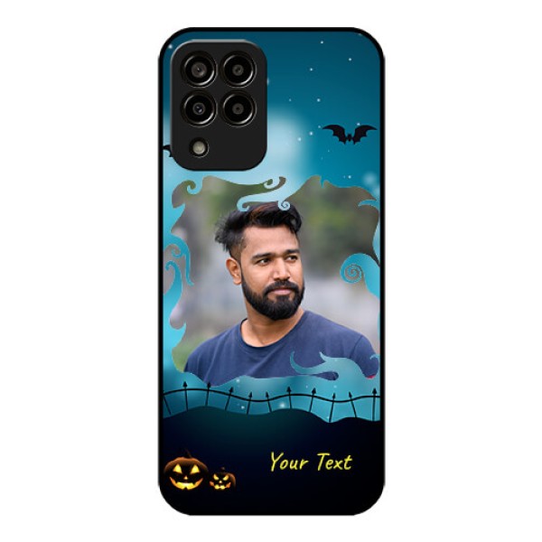 Galaxy m33-5g 5G Custom Glass Phone Case - Halloween frame design