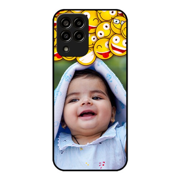 Galaxy m33-5g 5G Custom Glass Mobile Case - with Smiley Emoji Design