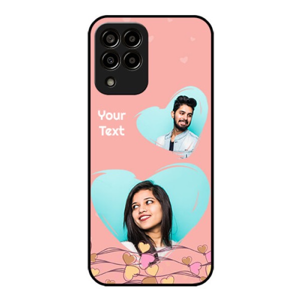Galaxy m33-5g 5G Custom Glass Mobile Case - Love Doodle Design