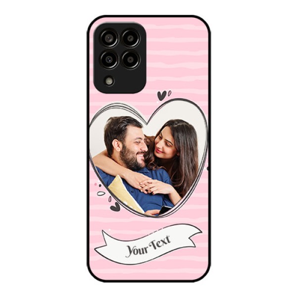 Galaxy m33-5g 5G Custom Glass Phone Case - Vintage Heart Design
