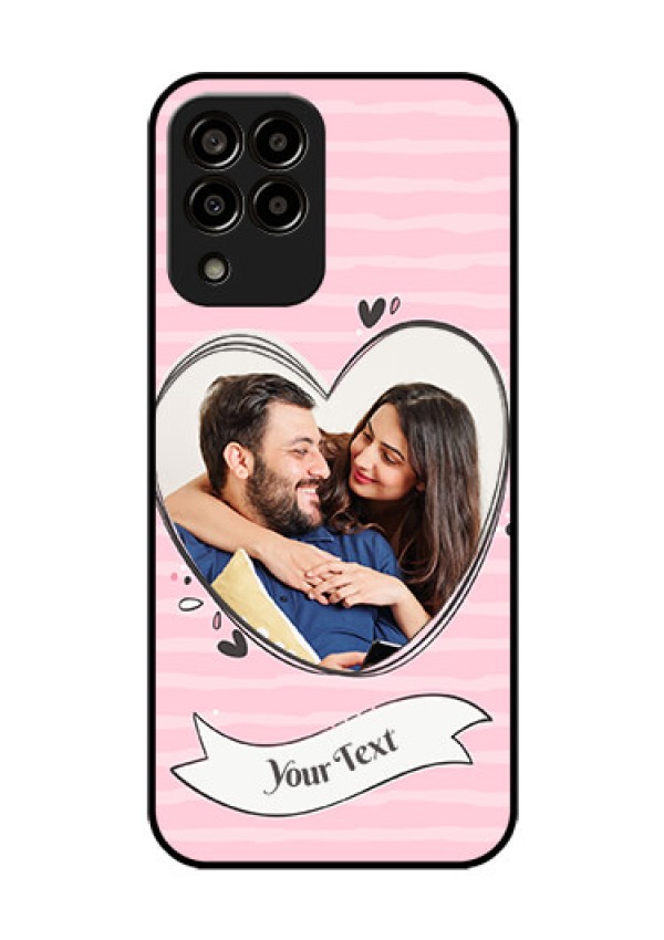 Galaxy m33-5g 5G Custom Glass Phone Case - Vintage Heart Design