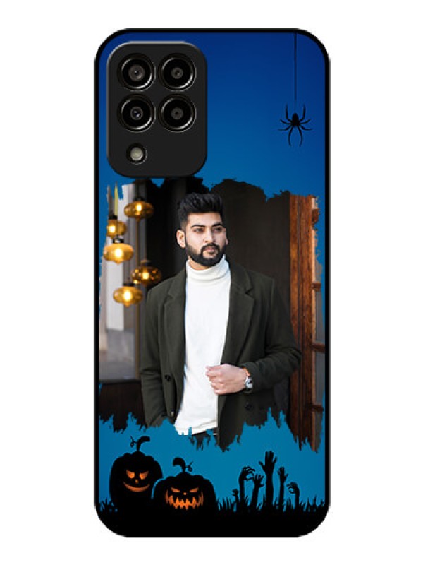 Custom Galaxy m33-5g 5G Photo Printing on Glass Case - with pro Halloween design