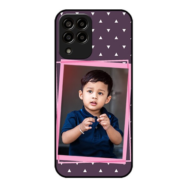 Galaxy m33-5g 5G Custom Glass Mobile Case - Triangle Pattern Dotted Design