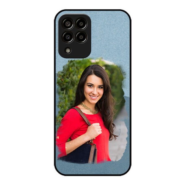 Galaxy m33-5g 5G Custom Glass Mobile Case - Grunge Line Art Design
