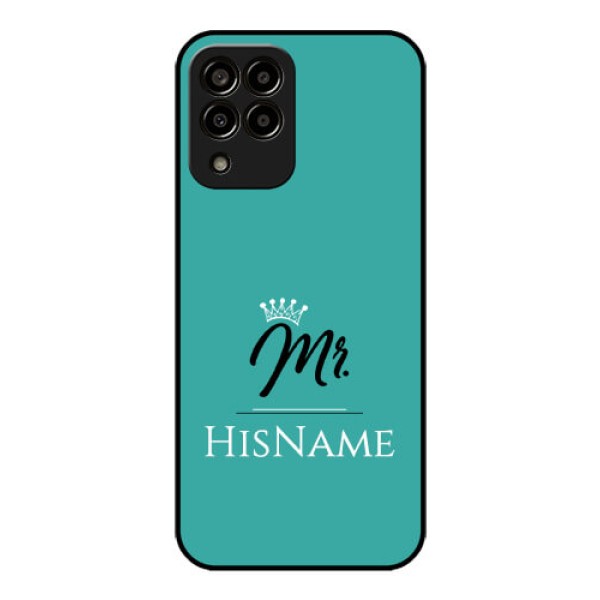 Galaxy m33-5g 5G Custom Glass Phone Case Mr with Name
