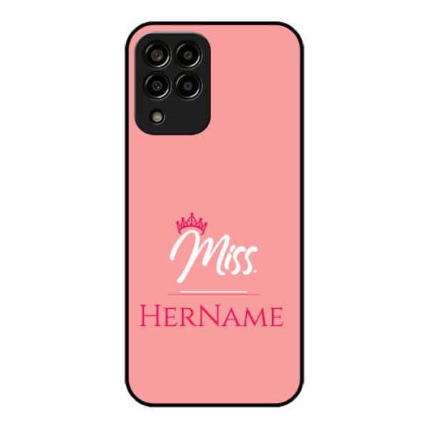 Galaxy m33-5g 5G Custom Glass Phone Case Mrs with Name