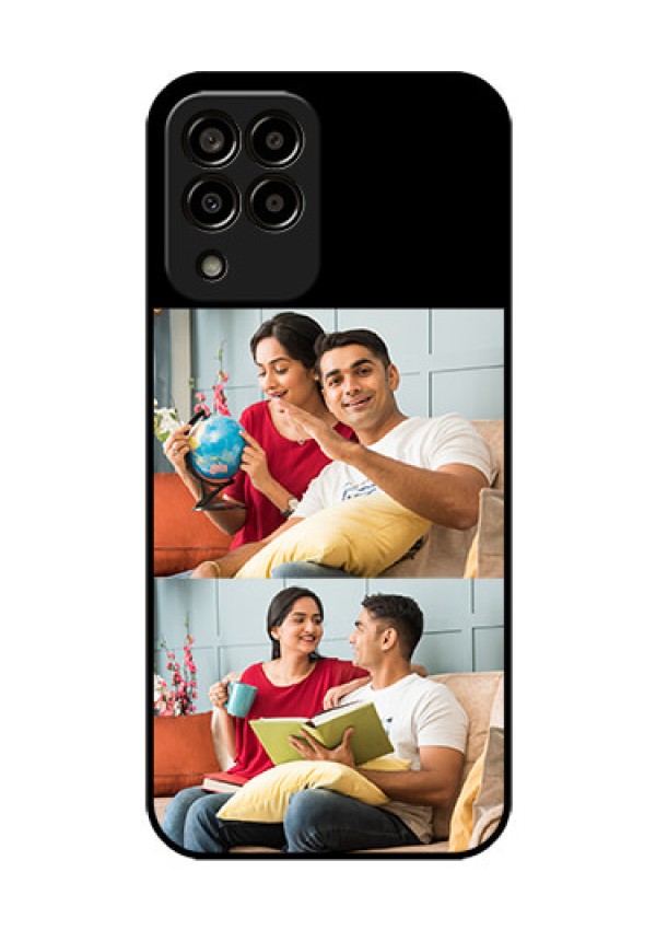 Galaxy m33-5g 5G 2 Images on Glass Phone Cover
