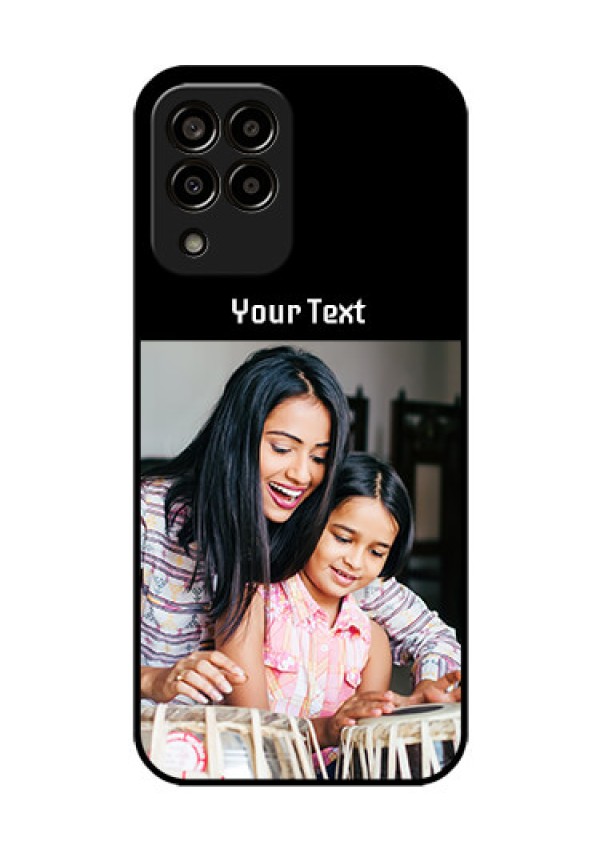 Galaxy m33-5g 5G Photo with Name on Glass Phone Case