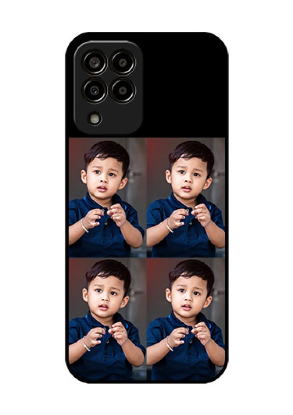 Galaxy m33-5g 5G 4 Image Holder on Glass Mobile Cover