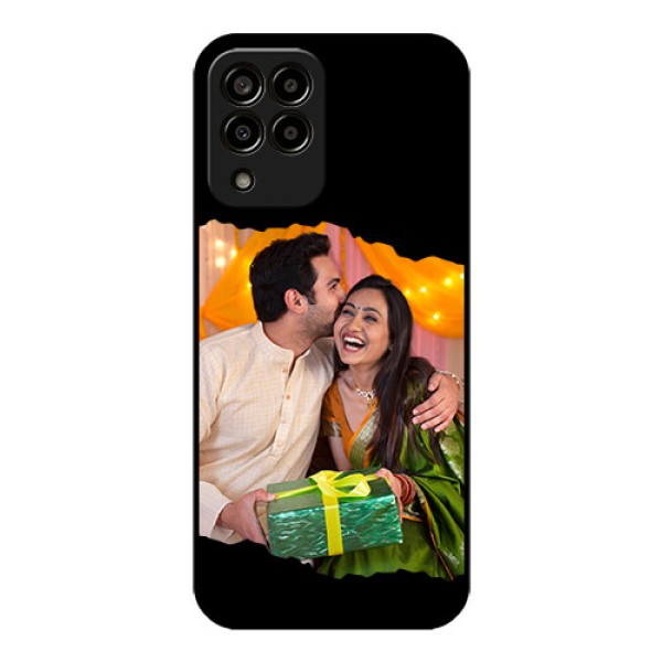 Galaxy M33 5G Custom Glass Phone Case - Tear-off Design