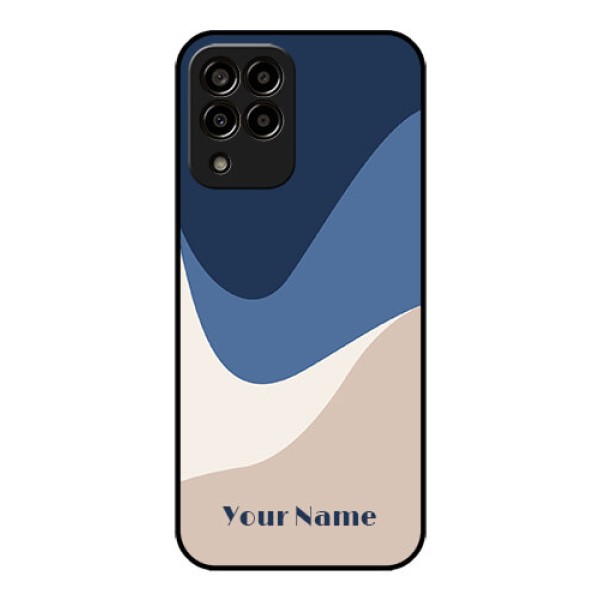 Galaxy M33 5G Custom Glass Phone Case - Abstract Drip Art Design