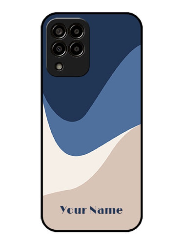 Custom Galaxy M33 5G Custom Glass Phone Case - Abstract Drip Art Design