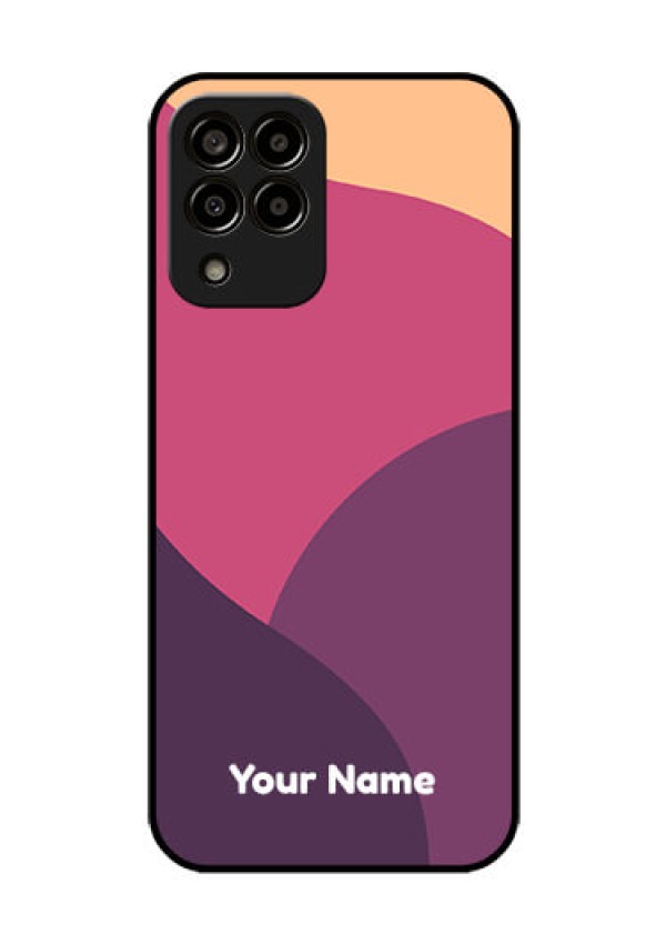 Galaxy M33 5G Custom Glass Phone Case - Mixed Multi-colour abstract art Design