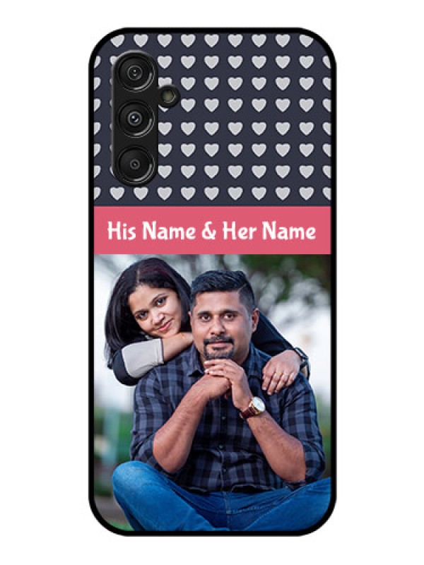 Custom Samsung Galaxy M34 5G Custom Glass Mobile Case - Love Symbols Design