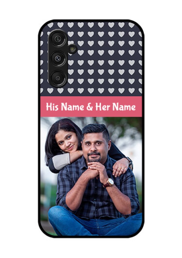 Samsung Galaxy M34 5G Custom Glass Mobile Case - Love Symbols Design