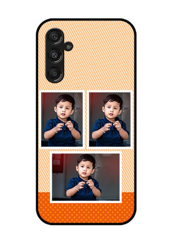 Samsung Galaxy M34 5G Photo Printing on Glass Case - Bulk Photos Upload Design
