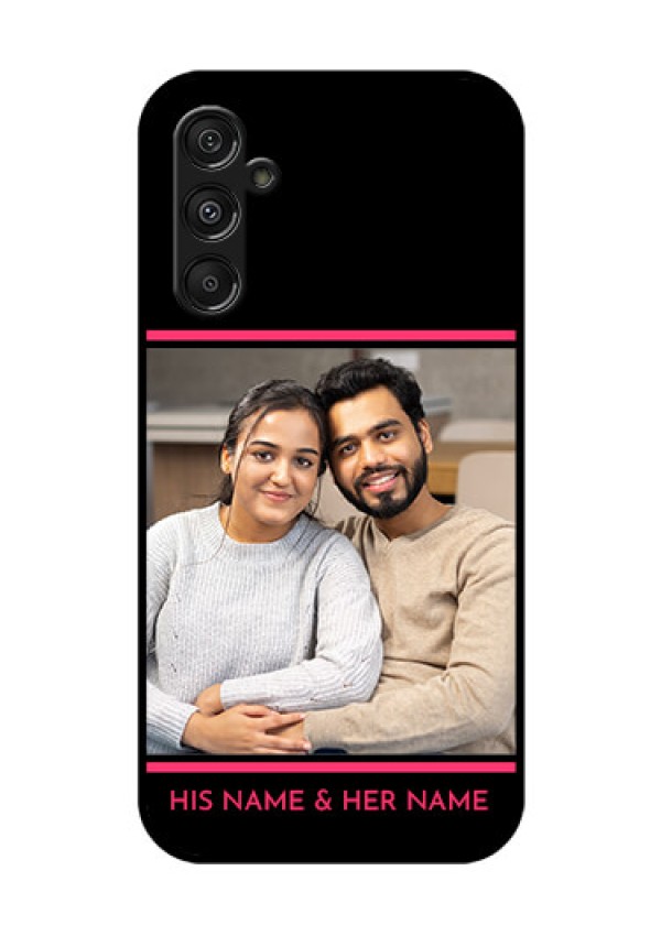 Samsung Galaxy M34 5G Custom Glass Mobile Case - with Add Text Design