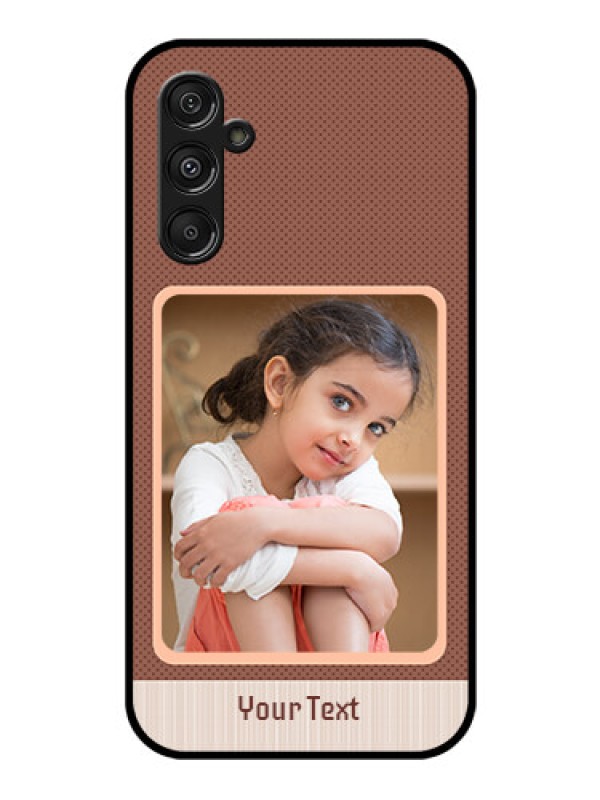 Custom Samsung Galaxy M34 5G Custom Glass Phone Case - Simple Pic Upload Design