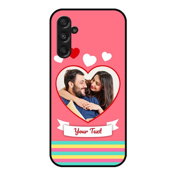 Samsung Galaxy M34 5G Photo Printing on Glass Case - Love Doodle Design Samsung Galaxy M34 5G Photo Printing on Glass Case - Love Doodle Design