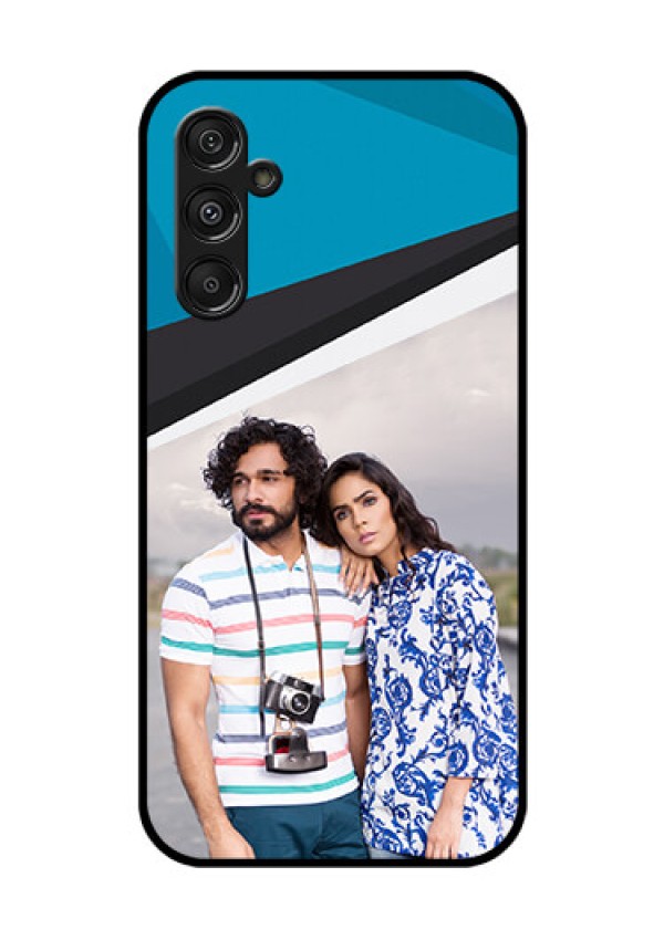 Samsung Galaxy M34 5G Photo Printing on Glass Case - Simple Pattern Photo Upload Design
