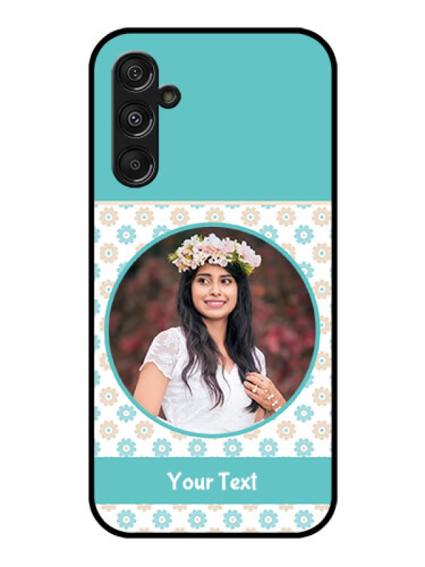 Custom Samsung Galaxy M34 5G Custom Glass Mobile Case - Beautiful Flowers Design