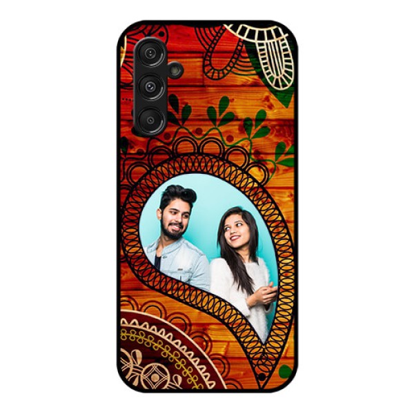 Samsung Galaxy M34 5G Personalized Glass Phone Case - Abstract Colorful Design