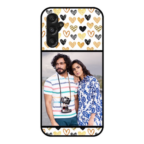 Samsung Galaxy M34 5G Photo Printing on Glass Case - Love Symbol Design