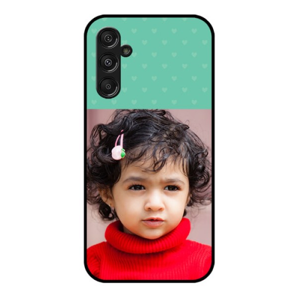 Samsung Galaxy M34 5G Custom Glass Phone Case - Lovers Picture Design Samsung Galaxy M34 5G Custom Glass Phone Case - Lovers Picture Design