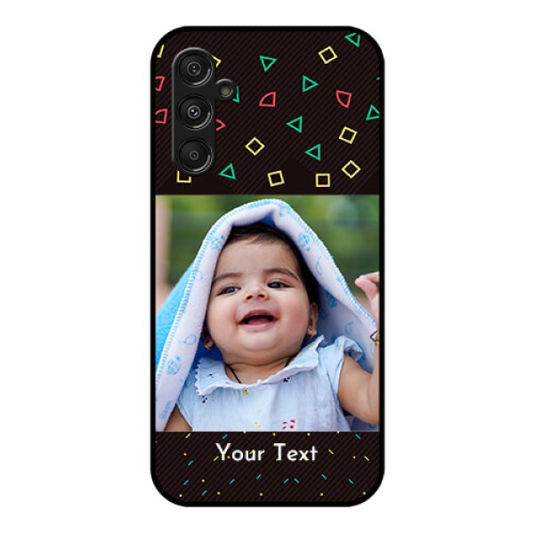 Samsung Galaxy M34 5G Custom Glass Phone Case - with confetti birthday design Samsung Galaxy M34 5G Custom Glass Phone Case - with confetti birthday design