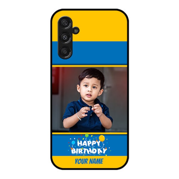 Samsung Galaxy M34 5G Custom Glass Mobile Case - Birthday Wishes Design Samsung Galaxy M34 5G Custom Glass Mobile Case - Birthday Wishes Design