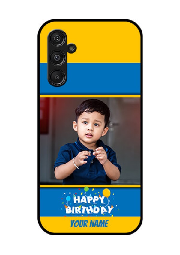 Samsung Galaxy M34 5G Custom Glass Mobile Case - Birthday Wishes Design