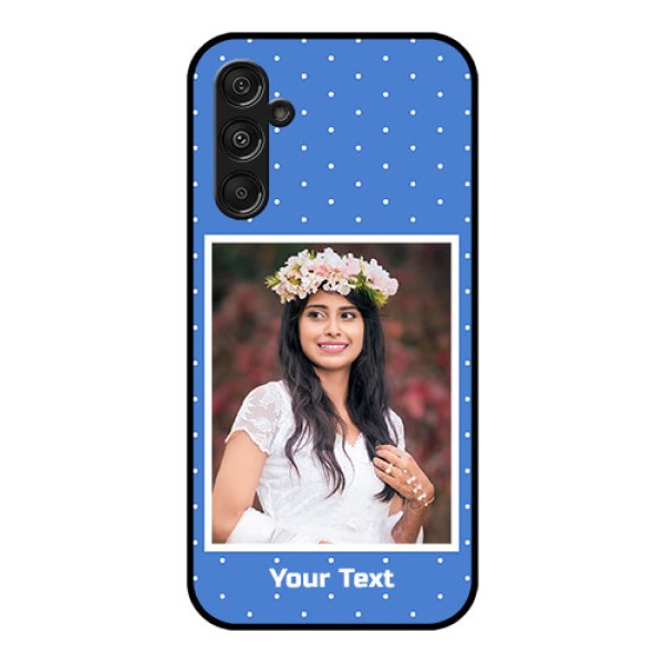 Samsung Galaxy M34 5G Photo Printing on Glass Case - Polka dots design