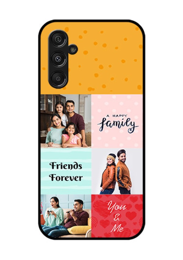 Samsung Galaxy M34 5G Personalized Glass Phone Case - Images with Quotes Design