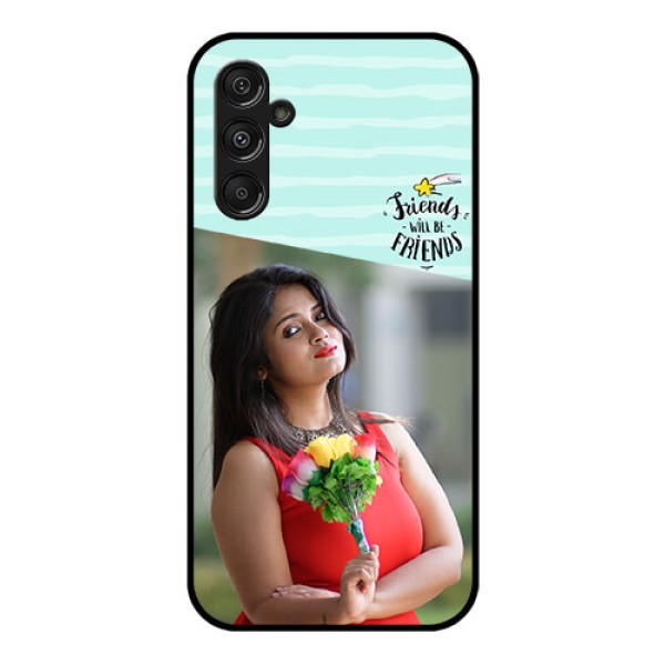 Samsung Galaxy M34 5G Custom Glass Phone Case - Friends Picture Icon Design Samsung Galaxy M34 5G Custom Glass Phone Case - Friends Picture Icon Design