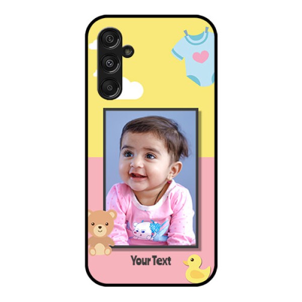Samsung Galaxy M34 5G Photo Printing on Glass Case - Kids 2 Color Design Samsung Galaxy M34 5G Photo Printing on Glass Case - Kids 2 Color Design