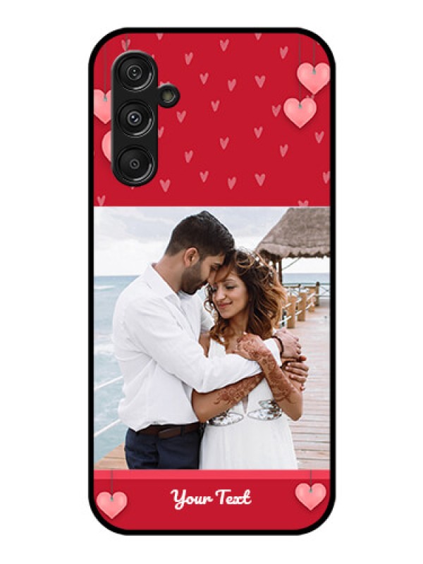Custom Samsung Galaxy M34 5G Custom Glass Phone Case - Valentines Day Design