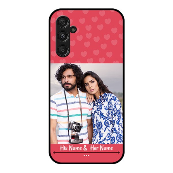 Samsung Galaxy M34 5G Photo Printing on Glass Case - Simple Love Design Samsung Galaxy M34 5G Photo Printing on Glass Case - Simple Love Design