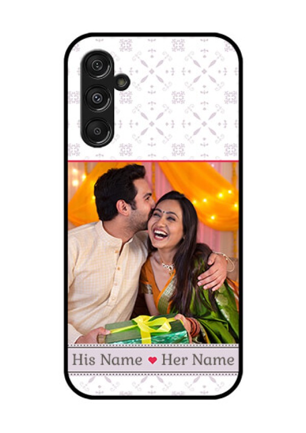 Samsung Galaxy M34 5G Custom Glass Mobile Case - with Photo and Ethnic Design