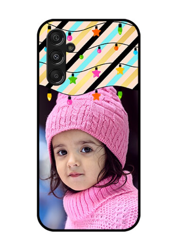 Samsung Galaxy M34 5G Custom Glass Mobile Case - Lights Hanging Design
