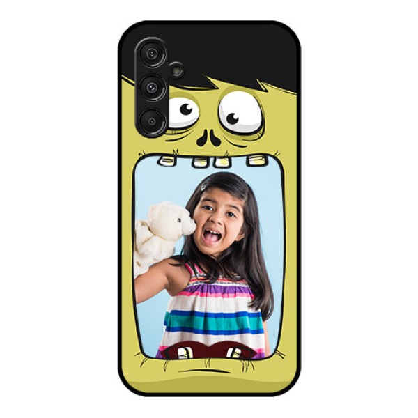Samsung Galaxy M34 5G Personalized Glass Phone Case - Cartoon monster back case Design