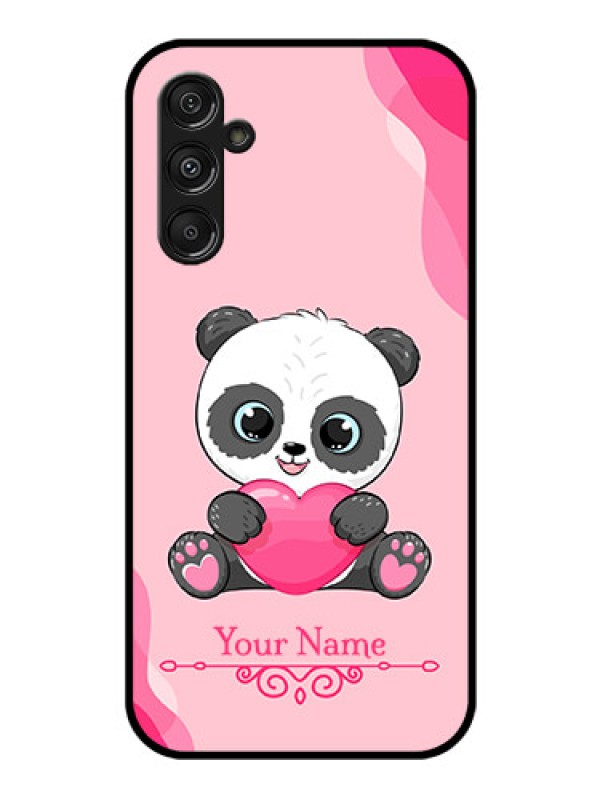 Custom Samsung Galaxy M34 5G Custom Glass Mobile Case - Cute Panda Design