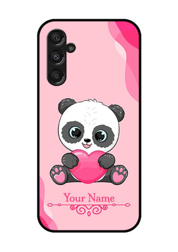 Samsung Galaxy M34 5G Custom Glass Mobile Case - Cute Panda Design