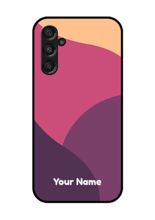 Samsung Galaxy M34 5G Custom Glass Phone Case - Mixed Multi-colour abstract art Design