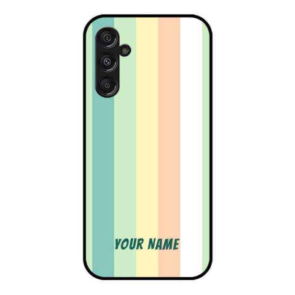 Samsung Galaxy M34 5G Photo Printing on Glass Case - Multi-colour Stripes Design Samsung Galaxy M34 5G Photo Printing on Glass Case - Multi-colour Stripes Design