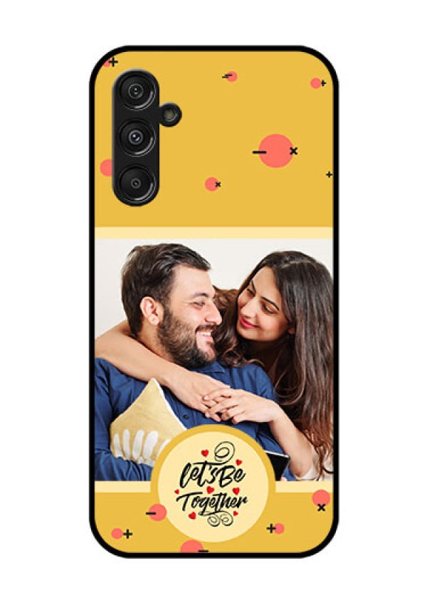 Samsung Galaxy M34 5G Photo Printing on Glass Case - Lets be Together Design
