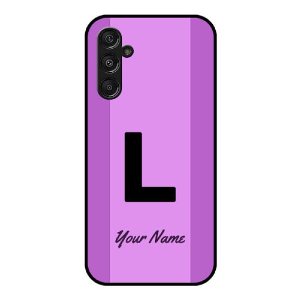 Samsung Galaxy M34 5G Custom Glass Phone Case - Tricolor custom text Design